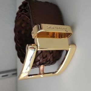 Michael Kors Brown Belt Gold Hardware